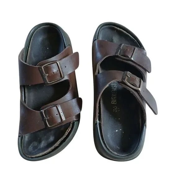 Vintage Rare 70's Euro Birkis Birkenstock Women’s Arizona Sandal Leather 5 - Picture 10 of 10